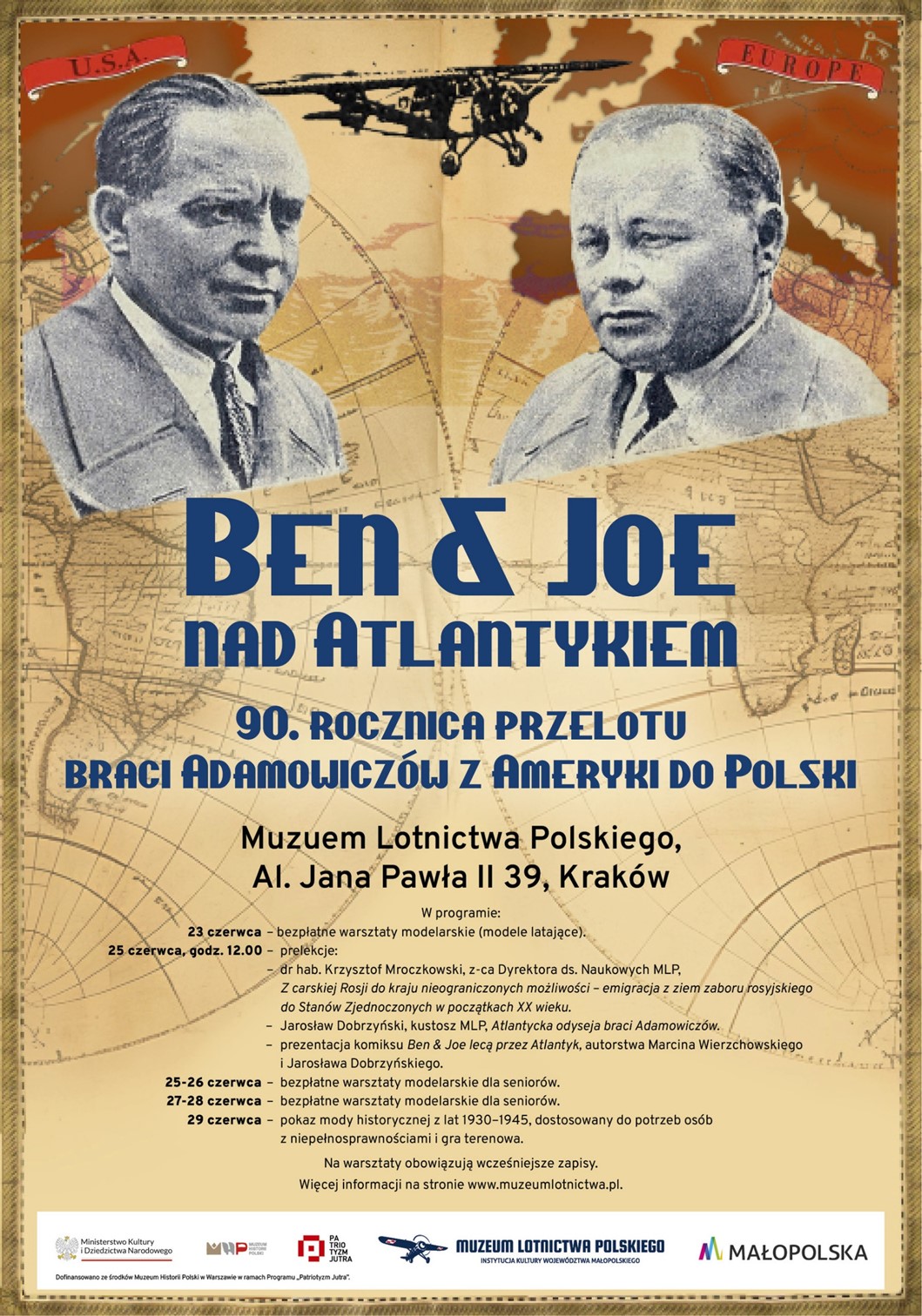 Ben & Joe nad Atlantykiem - 90. rocznica przelotu braci Adamowiczów z Ameryki do Polski