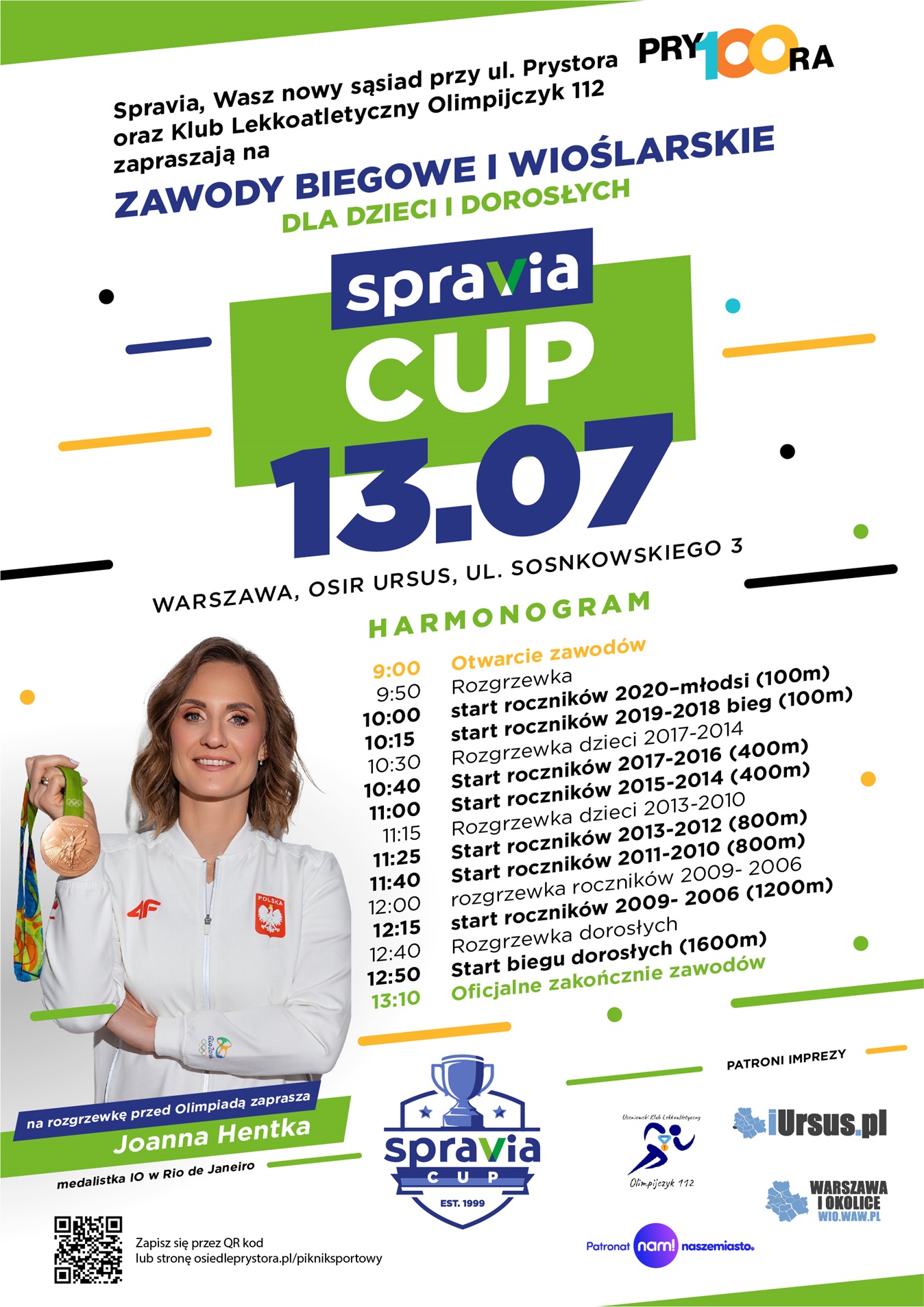 Spravia Cup - wydarzenie biegowe i wioślarskie w OSiR Ursus dla dzieci i młodzieży