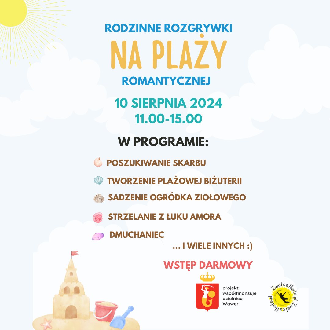 Rodzinne rozgrywki na Plaży Romantycznej