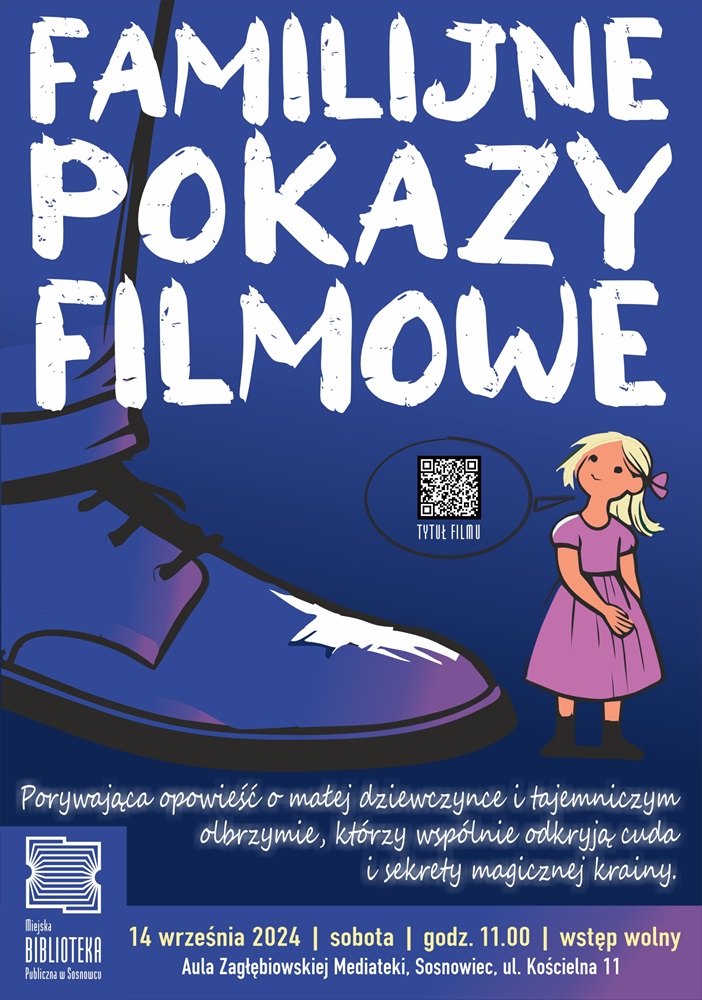 Familijne Pokazy Filmowe – OLBRZYMIA przygoda w baśniowym świecie. Sosnowiec