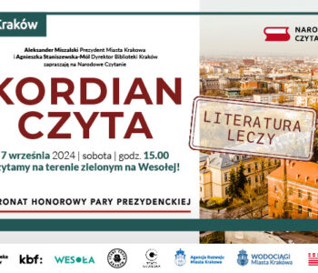 Kordian czyta, czyli Narodowe Czytanie z Biblioteką Kraków