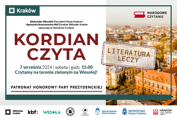 Kordian czyta, czyli Narodowe Czytanie z Biblioteką Kraków