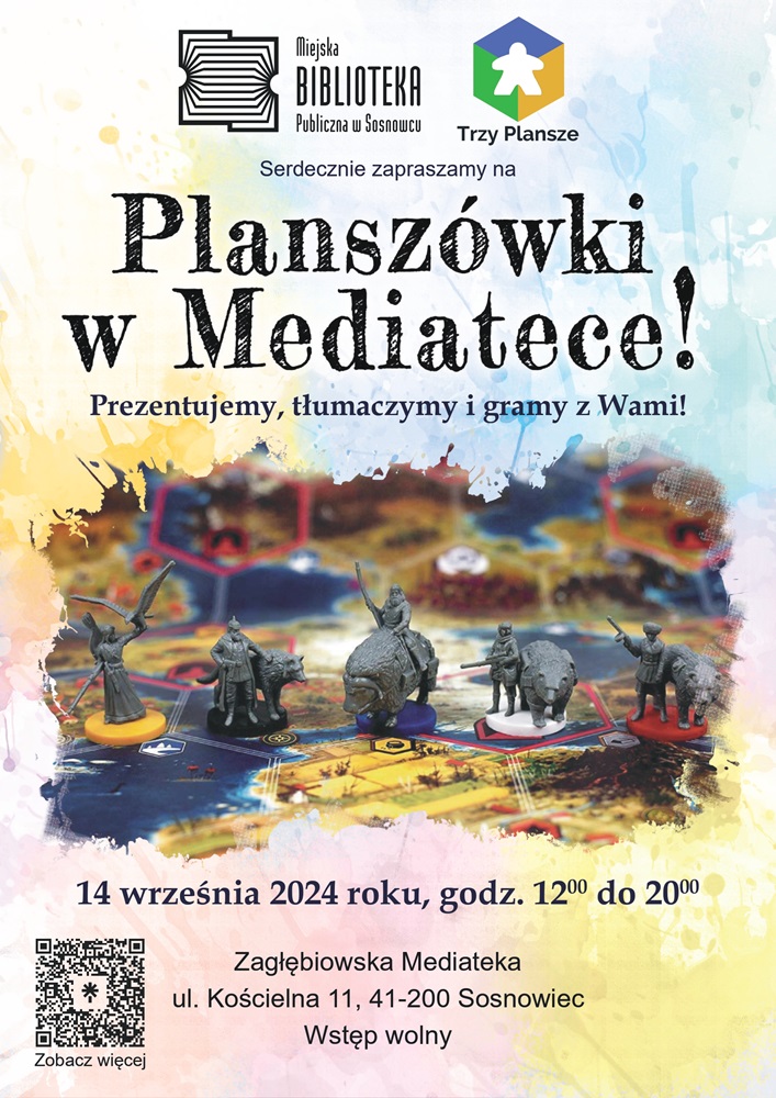 Spotkajmy się przy planszy! Planszówki w Mediatece w Sosnowcu