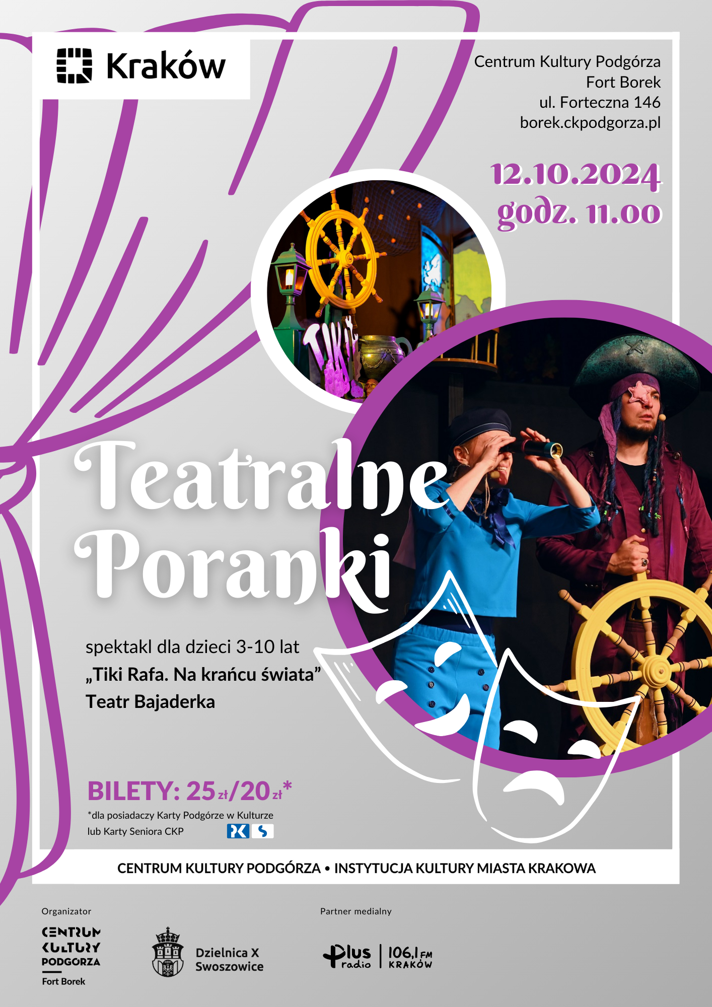 Teatralne Poranki w Forcie Borek - Tiki Rafa. Na krańcu świata