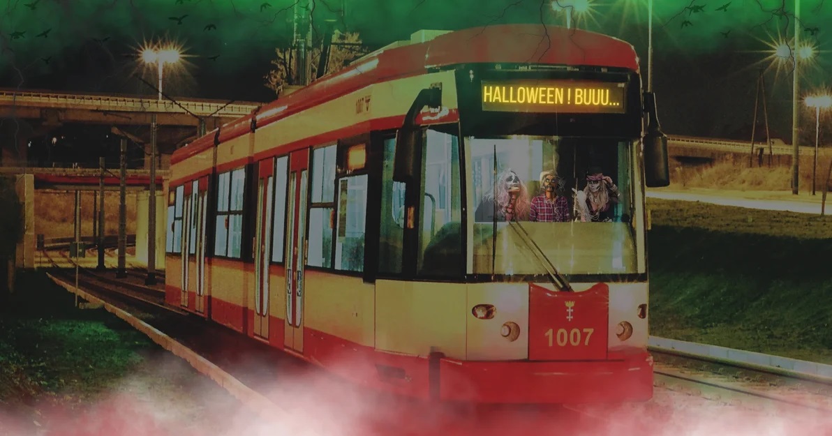 Halloweenowy tramwaj zaprasza na pokład