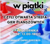 Pionki w piątki – otwarta strefa gier planszowych