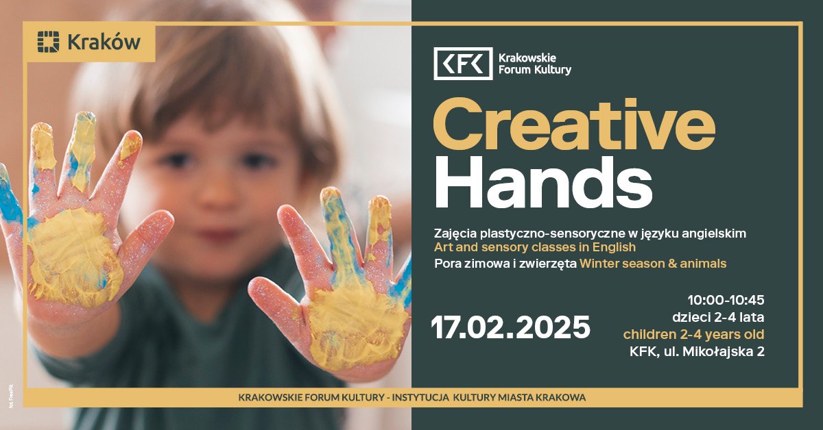 Creative Hands. Zajęcia plastyczno-sensoryczne po angielsku w KFK