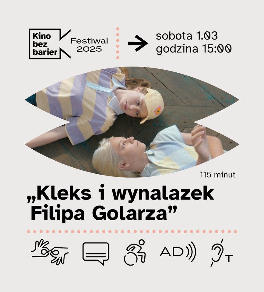 Festiwal Kina bez barier: Kleks i wynalazek Filipa Golarza + spotkanie