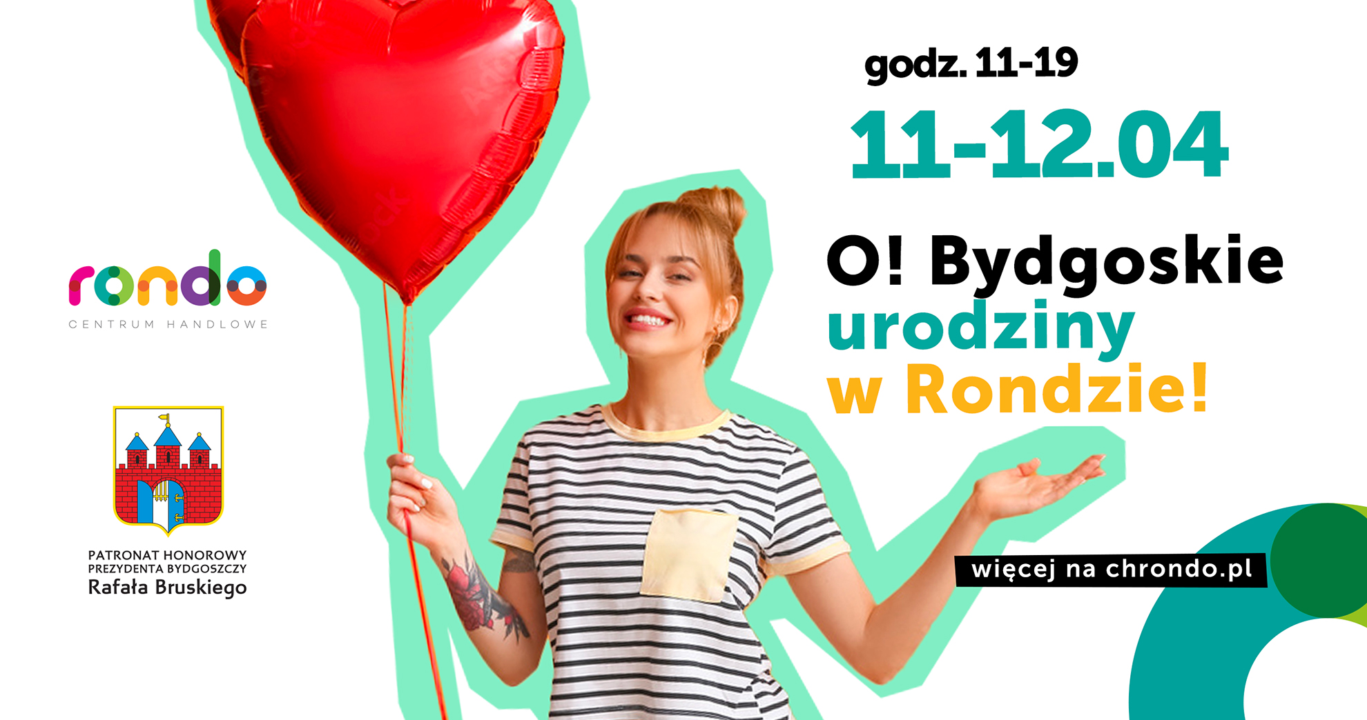 679. urodziny Bydgoszczy: CH RONDO zaprasza na wspólne świętowanie