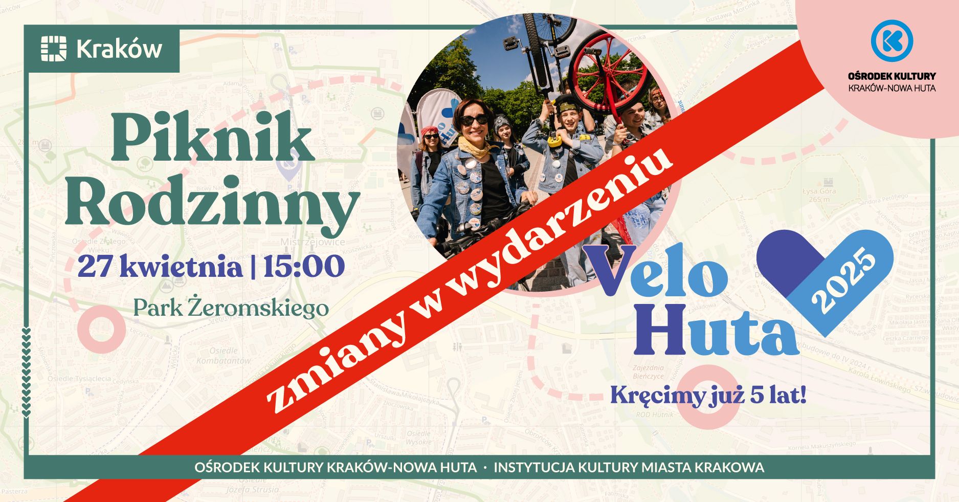 Velo Huta – Kręcimy już 5 lat! Zmiana terminu - Piknik odbędzie się 27 kwietnia