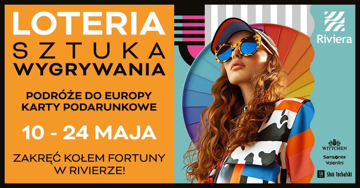 Sztuka wygrywania – wiosenna loteria w Centrum Riviera. Wygraj wycieczki do 4 europejskich stolic!
