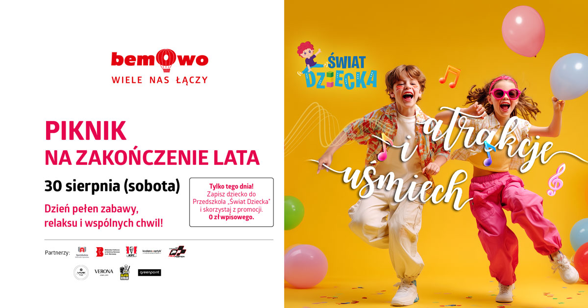 Galeria Bemowo zaprasza na piknik na zakończenie lata