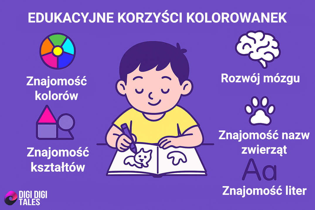 Kolorowanki do druku – edukacyjna zabawa dla Twojego dziecka