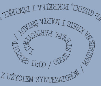 Canti Bambini #1: Guziki, pokrętła i dźwięki. Warsztaty dla dzieci z użyciem syntezatorów