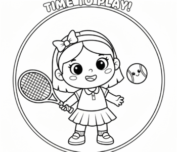 Młoda tenisistka na korcie