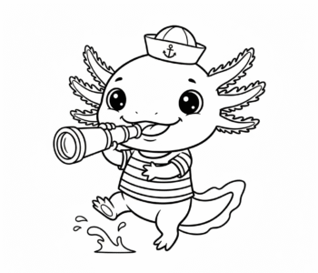Aksolotl marynarz