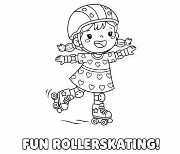 Młoda rolkarka w parku