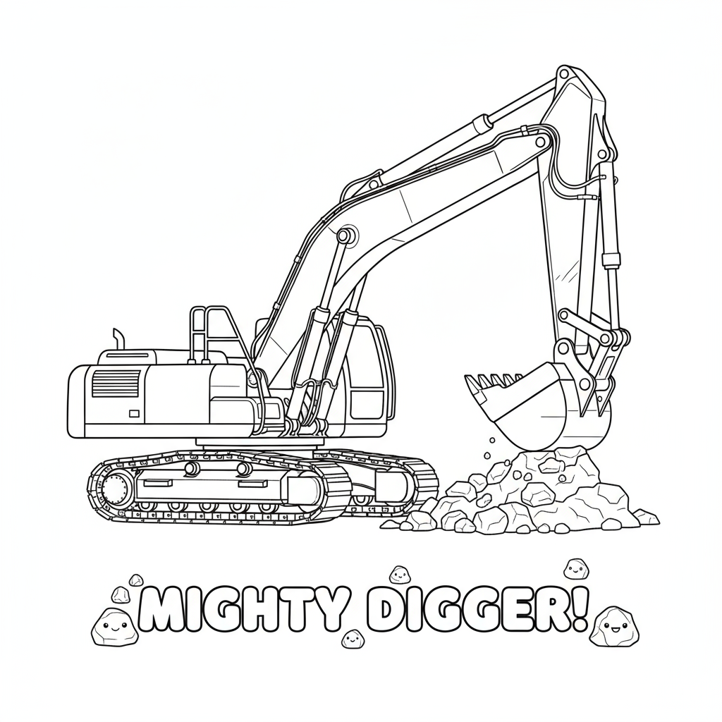 Dźwig budowlany do kolorowania