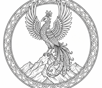 Feniks na szczycie góry