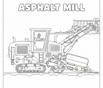 Frezarka do asfaltu usuwa starą nawierzchnię