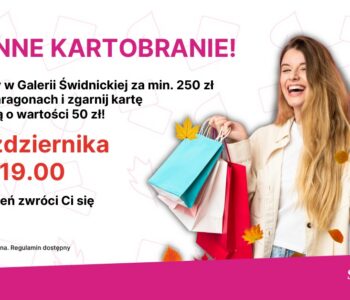 Jesienne Kartobranie w Galerii Świdnickiej: zrób zakupy i odbierz nagrodę