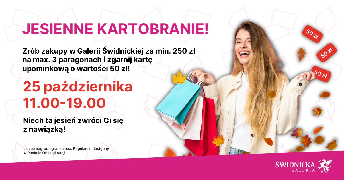 Jesienne Kartobranie w Galerii Świdnickiej: zrób zakupy i odbierz nagrodę