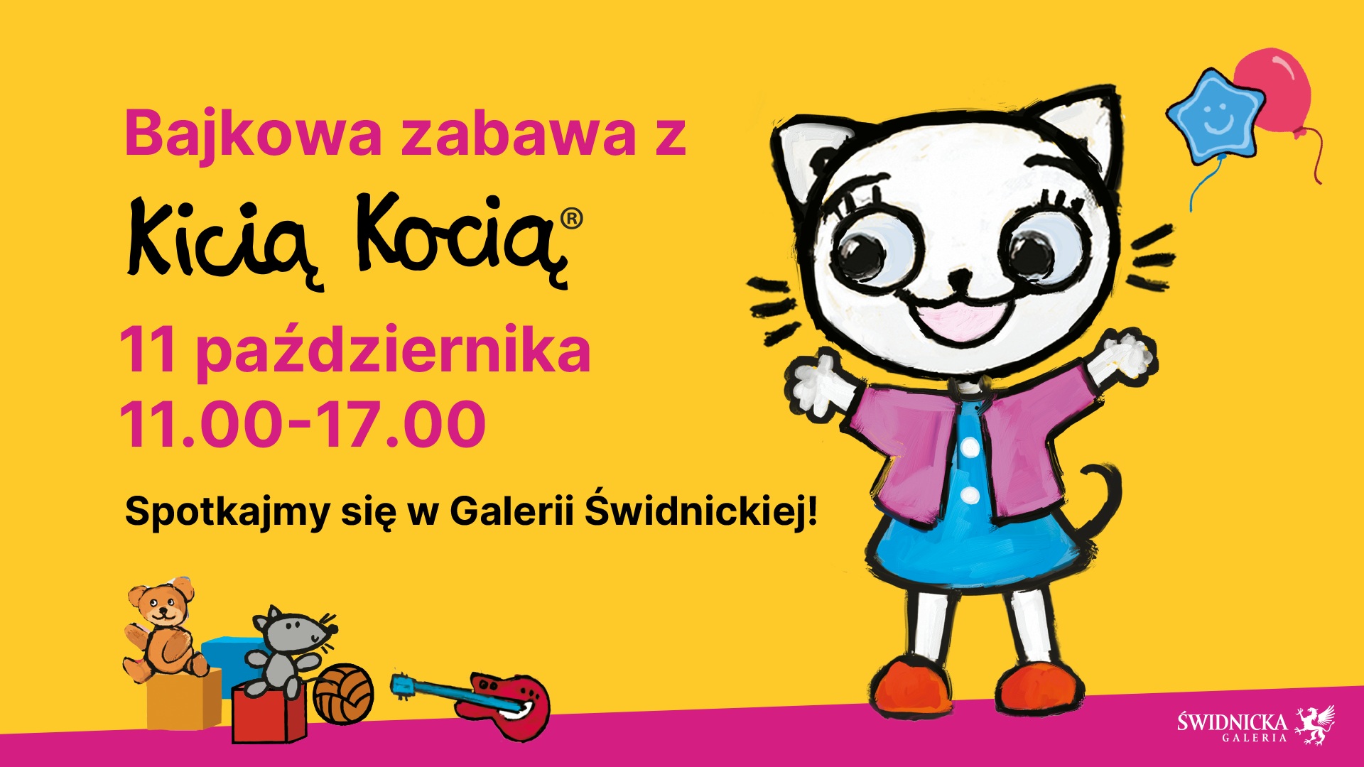 Bajkowa zabawa z Kicią Kocią® w Galerii Świdnickiej