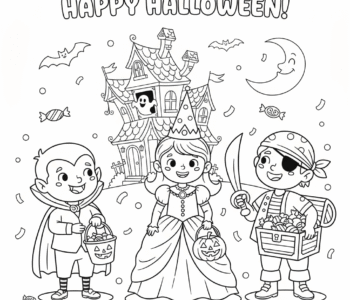 Dzieci zbierają cukierki