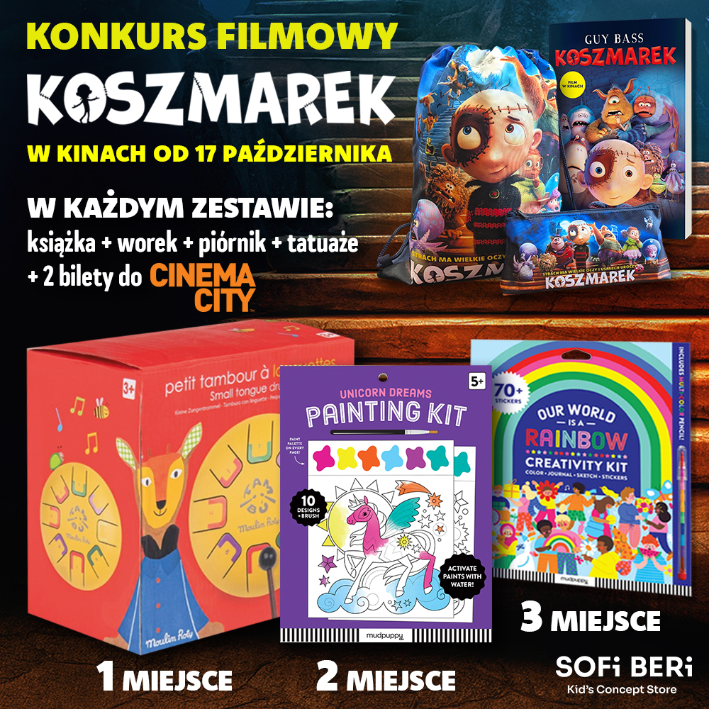 Konkurs filmowy z bohaterami filmu Koszmarek!