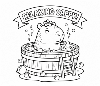 Kapibara relaks w wannie