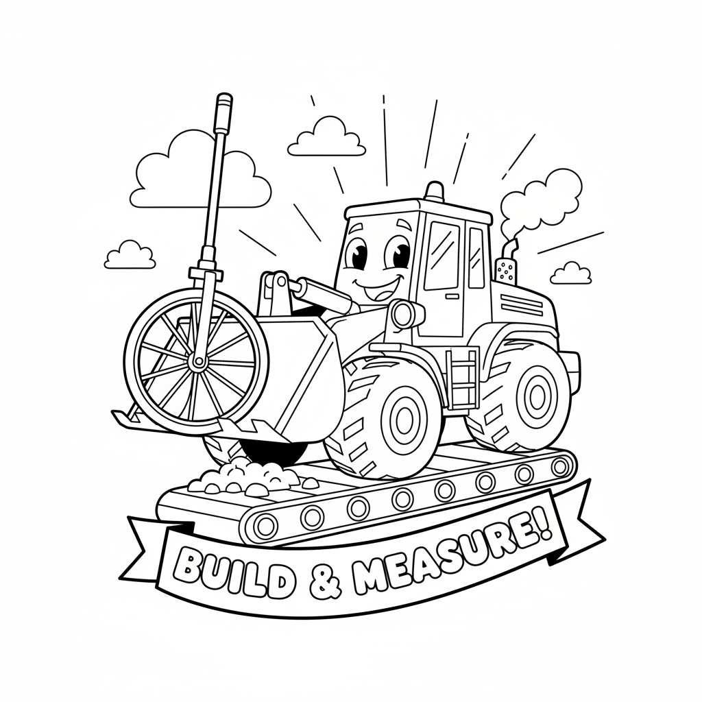 Koło pomiarowe do kolorowania