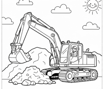 Realistyczna koparka w pracy