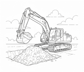 Koparka łańcuchowa kopie rów