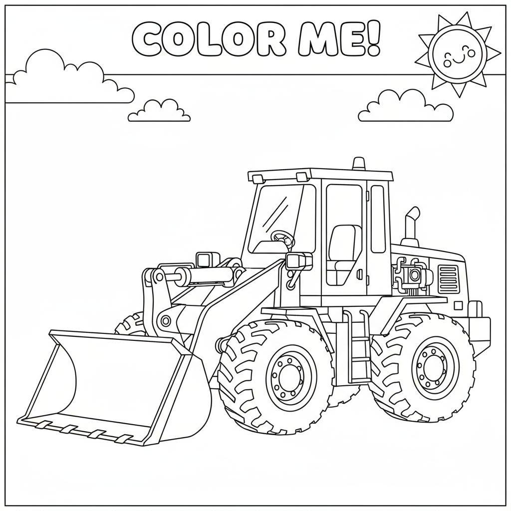 Ładowarka kołowa do kolorowania