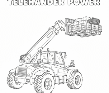 Ładowarka teleskopowa podnosi ładunki