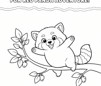 Panda czerwona na gałęzi