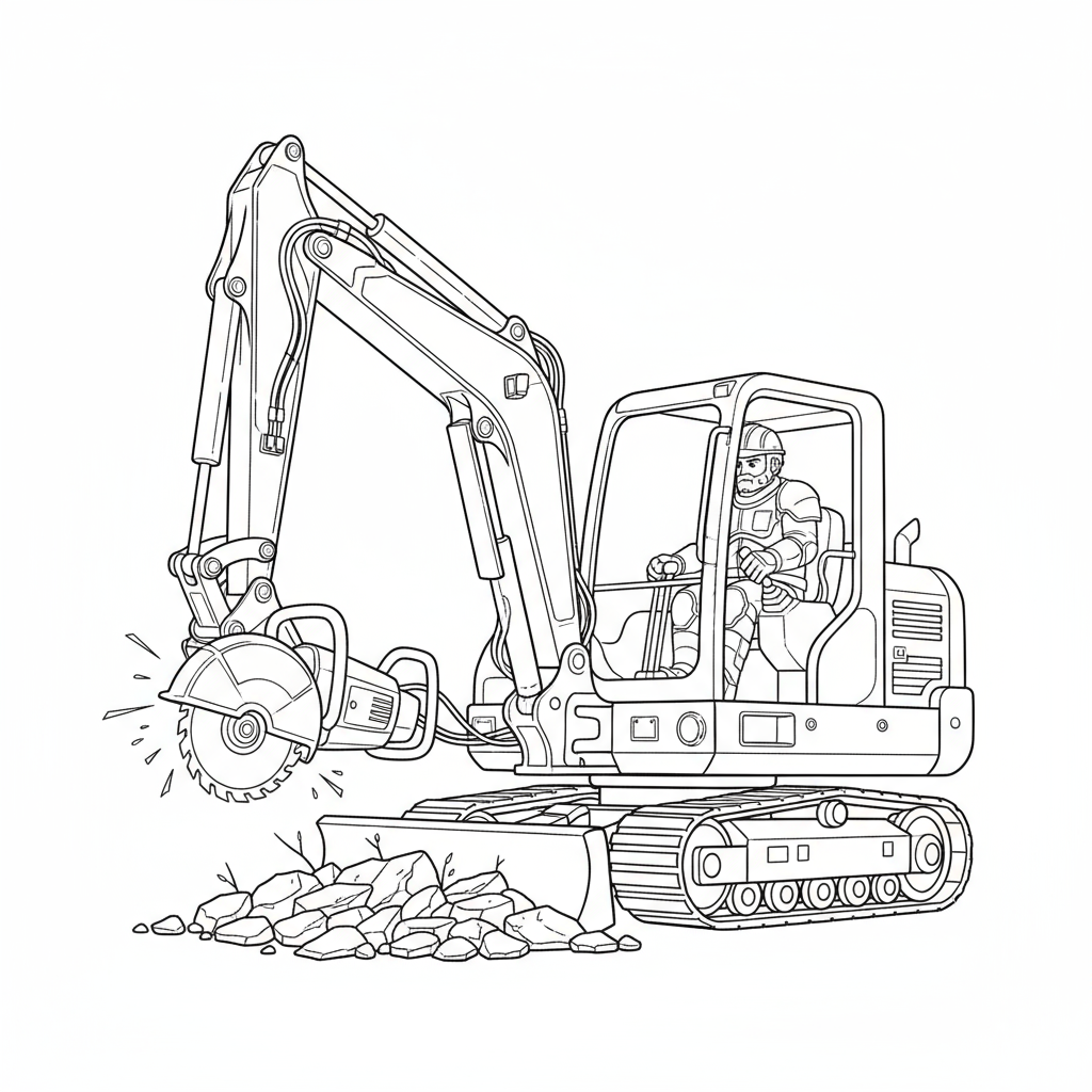 Przecinarka do betonu i metalu do kolorowania