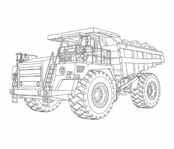 Przegubowa wywrotka na budowie