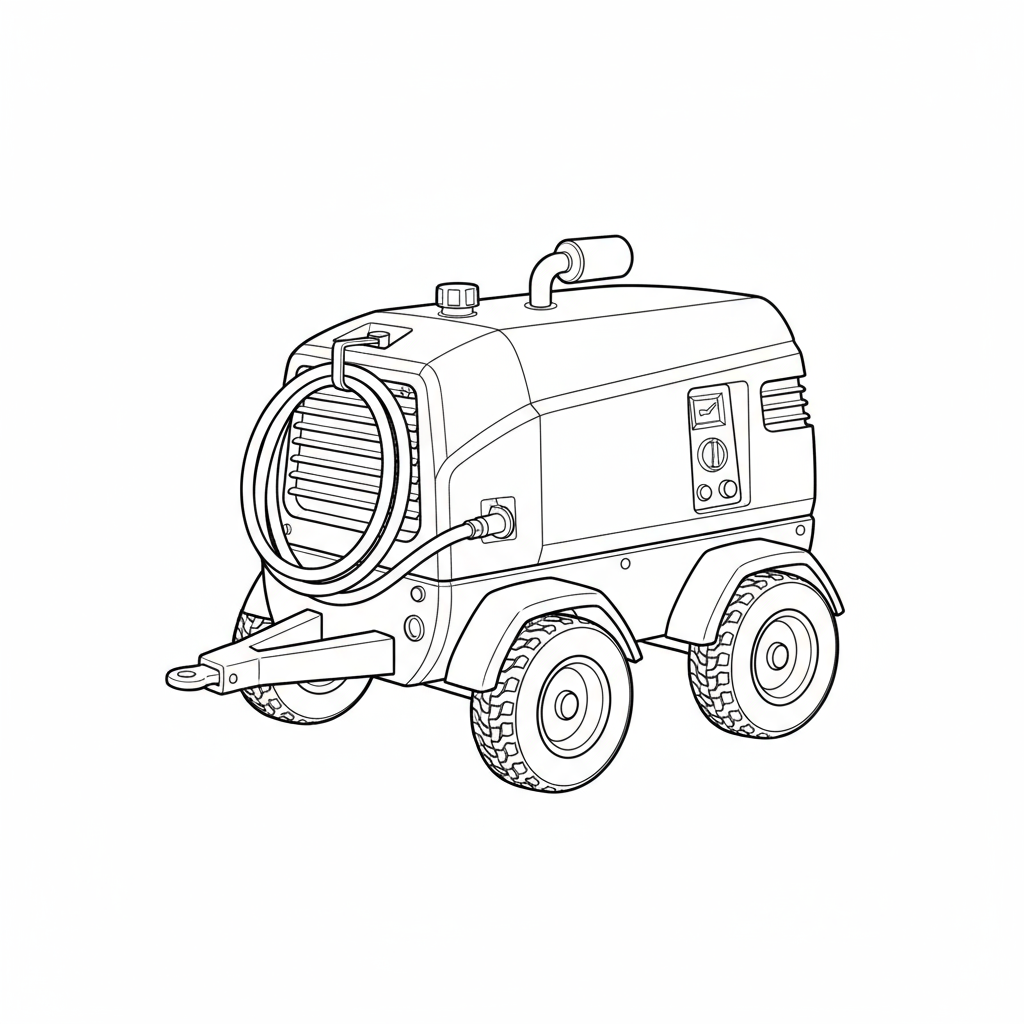 Przenośny kompresor powietrza do kolorowania