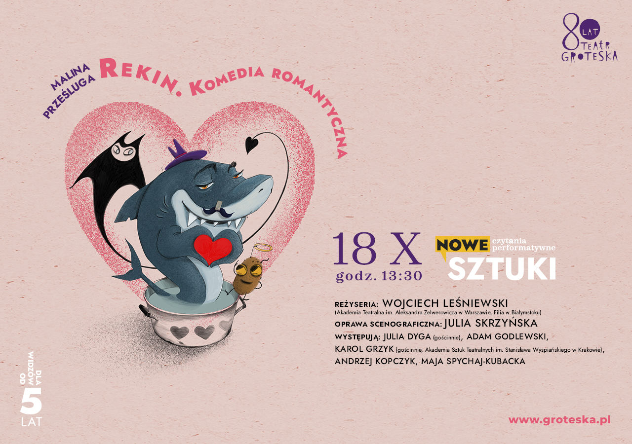 Rekin. Komedia romantyczna - czytanie performatywne na scenie Groteski