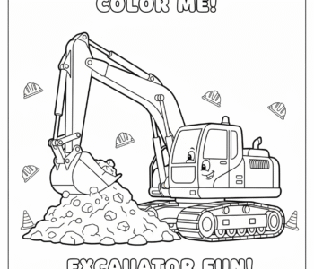 Koparka wyrównuje drogę