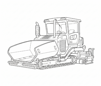 Rozściełacz asfaltu w akcji