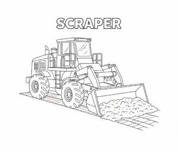 Skrobak transportuje ziemię