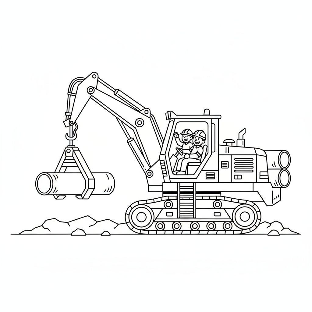 Układarka rur do kolorowania