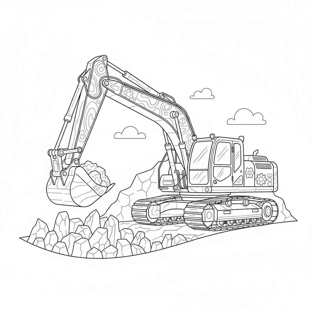 Walec drogowy do kolorowania