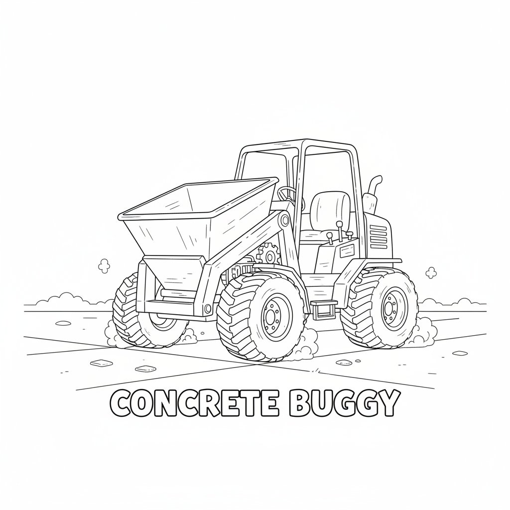 Wózek do betonu do kolorowania