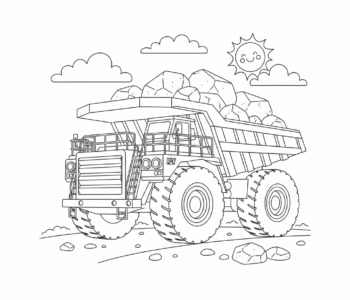 Wozidło transportuje kamienie