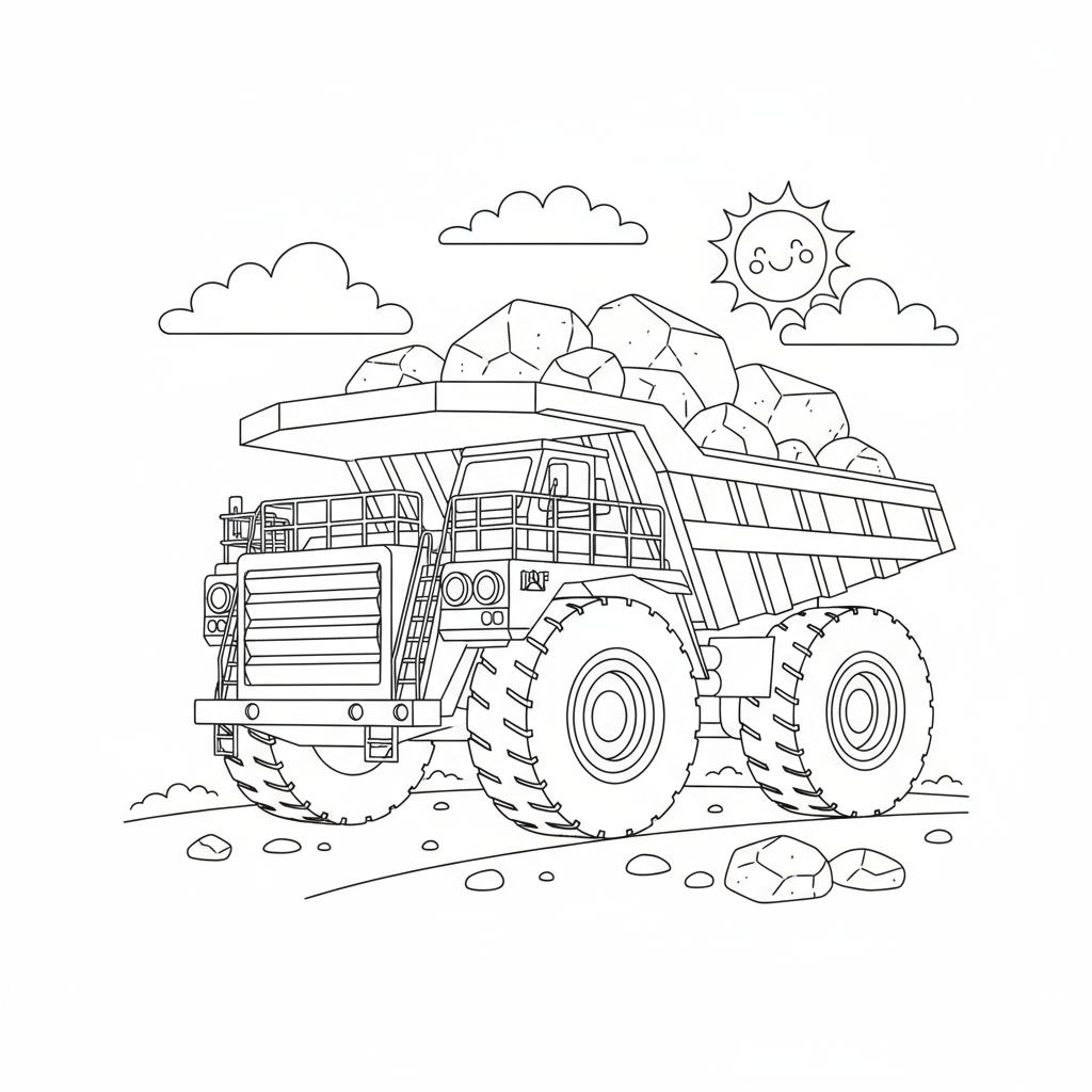 Wozidło do kamieni do kolorowania