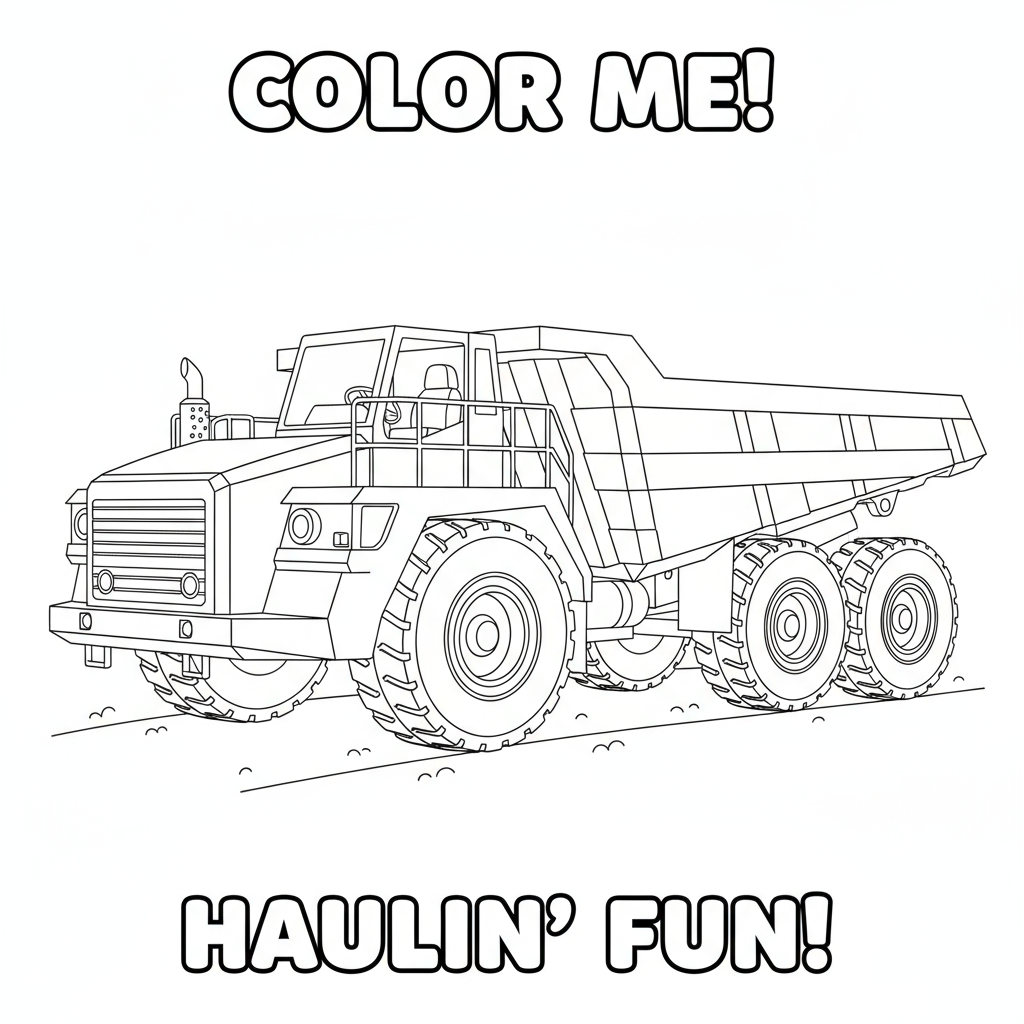 Wozidło przegubowe do kolorowania