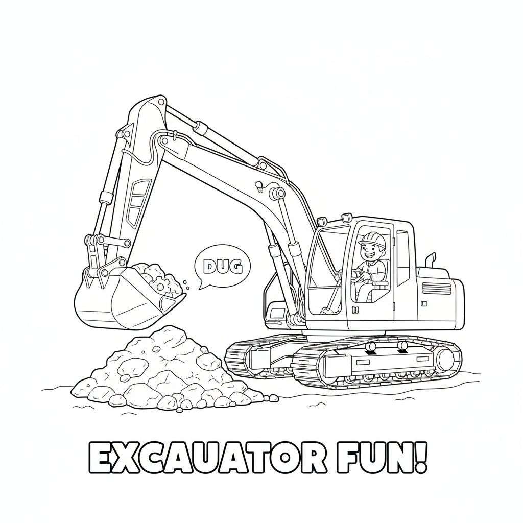 Wywrotka do kolorowania